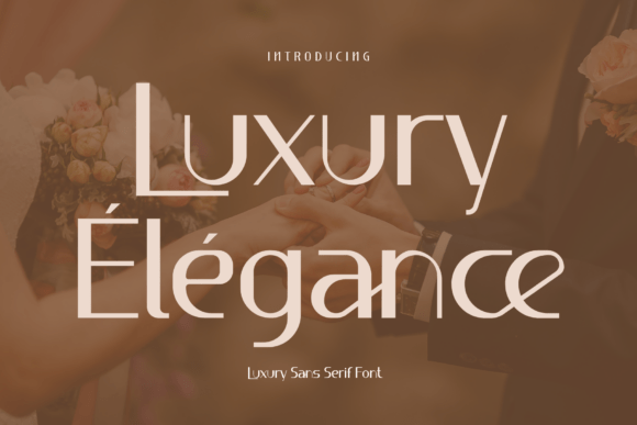 Luxury Élégance: A Modern Sans Serif Font for Makers